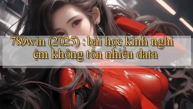 789win (2025) bài học kinh nghiệm không tốn nhiều data