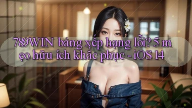 789WIN bảng xếp hạng lỗi 5 mẹo hữu ích khắc phục   iOS 14