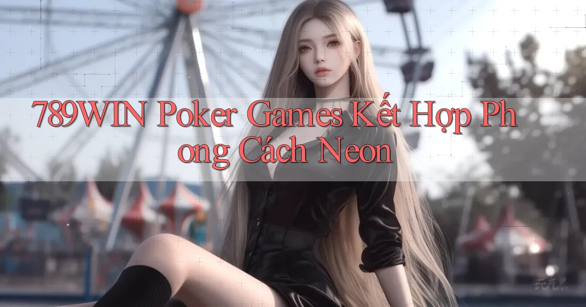 789win  poker games kết hợp phong cách neon