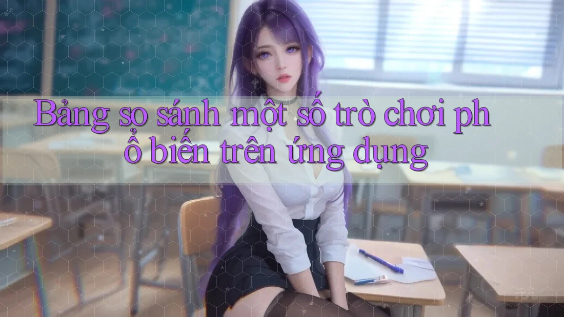 Bảng so sánh một số trò chơi phổ biến trên ứng dụng