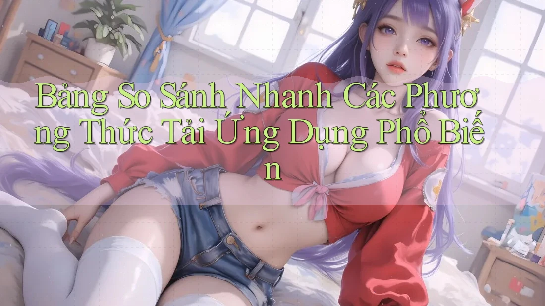 Bảng So Sánh Nhanh Các Phương Thức Tải Ứng Dụng Phổ Biến Bảng So Sánh Nhanh Các Phương Thức Tải Ứng Dụng Phổ Biến