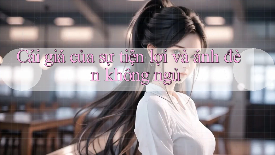 Cái giá của sự tiện lợi và ánh đèn không ngủ Cái giá của sự tiện lợi và ánh đèn không ngủ