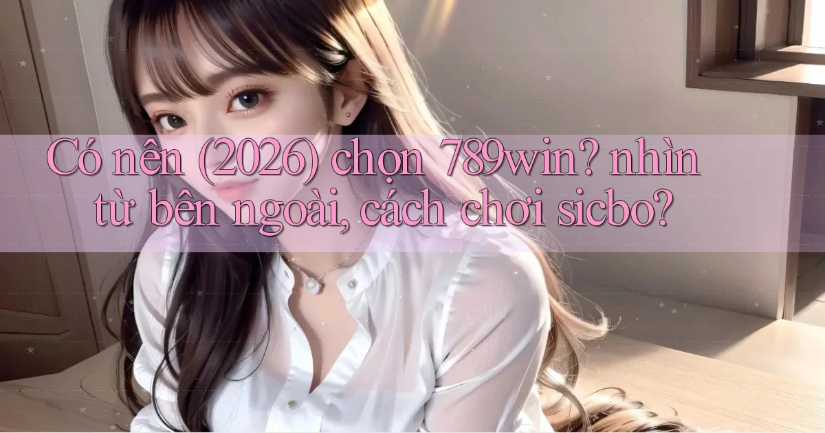 Có nên (2026) chọn 789win nhìn từ bên ngoài, cách chơi sicbo