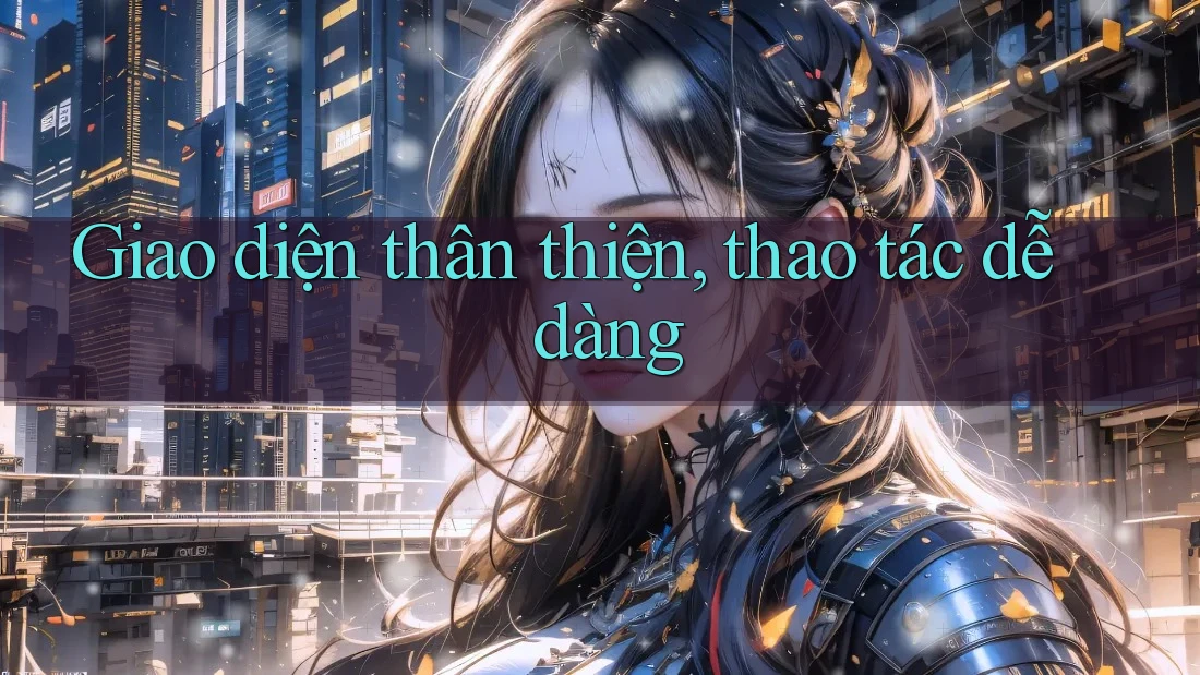 Giao diện thân thiện, thao tác dễ dàng Giao diện thân thiện, thao tác dễ dàng