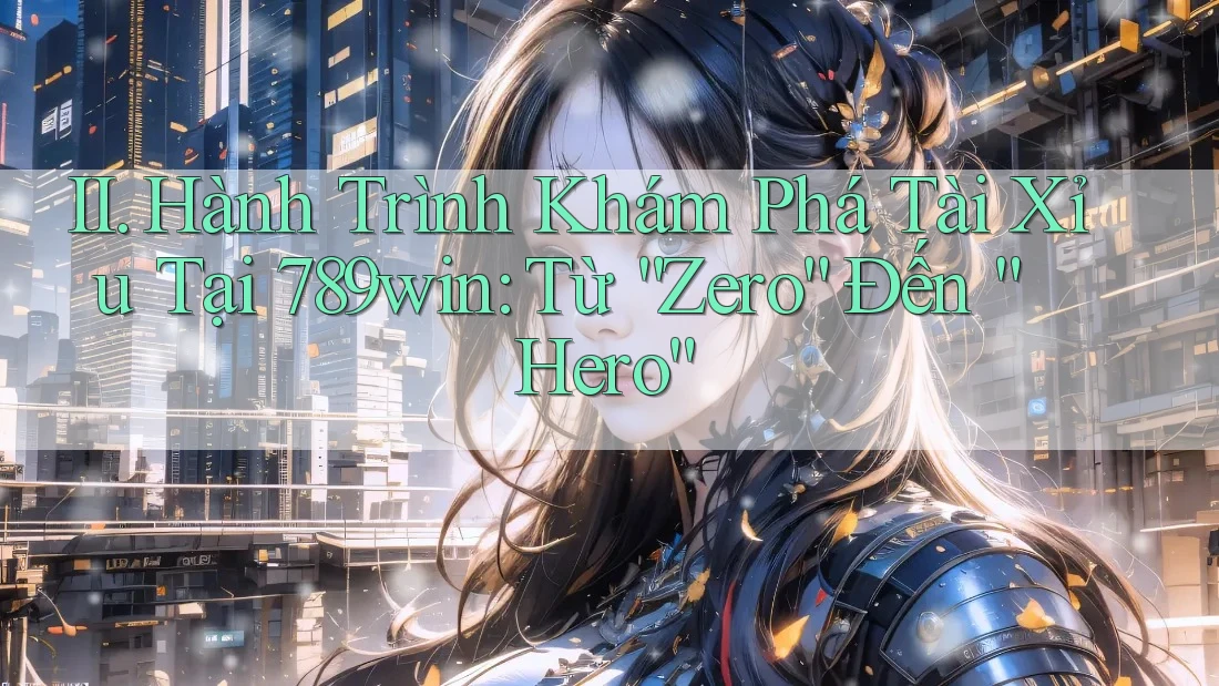 II. Hành Trình Khám Phá Tài Xỉu Tại 789win: Từ “Zero” Đến “Hero” II. Hành Trình Khám Phá Tài Xỉu Tại 789win: Từ “Zero” Đến “Hero”