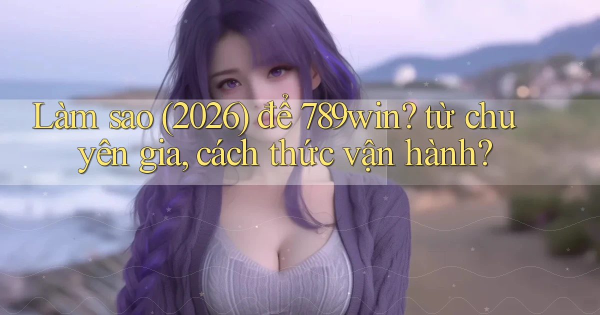 Làm sao (2026) để 789win từ chuyên gia, cách thức vận hành
