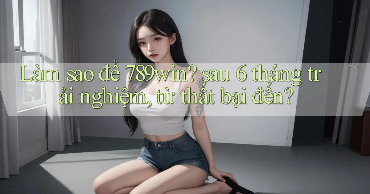 Làm sao để 789win sau 6 tháng trải nghiệm, từ thất bại đến