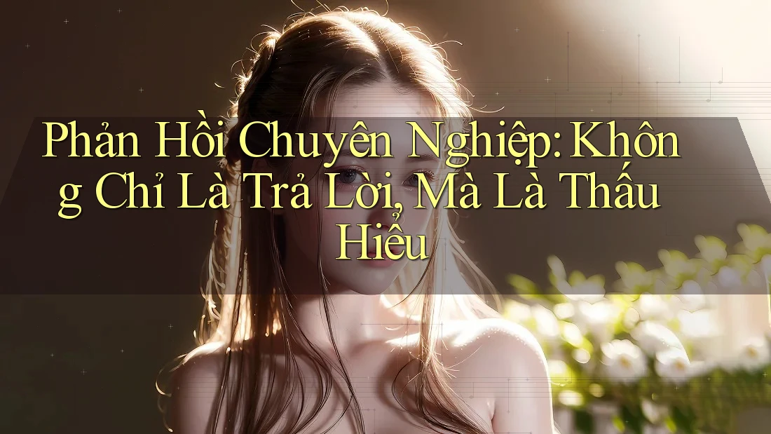 Phản Hồi Chuyên Nghiệp: Không Chỉ Là Trả Lời, Mà Là Thấu Hiểu