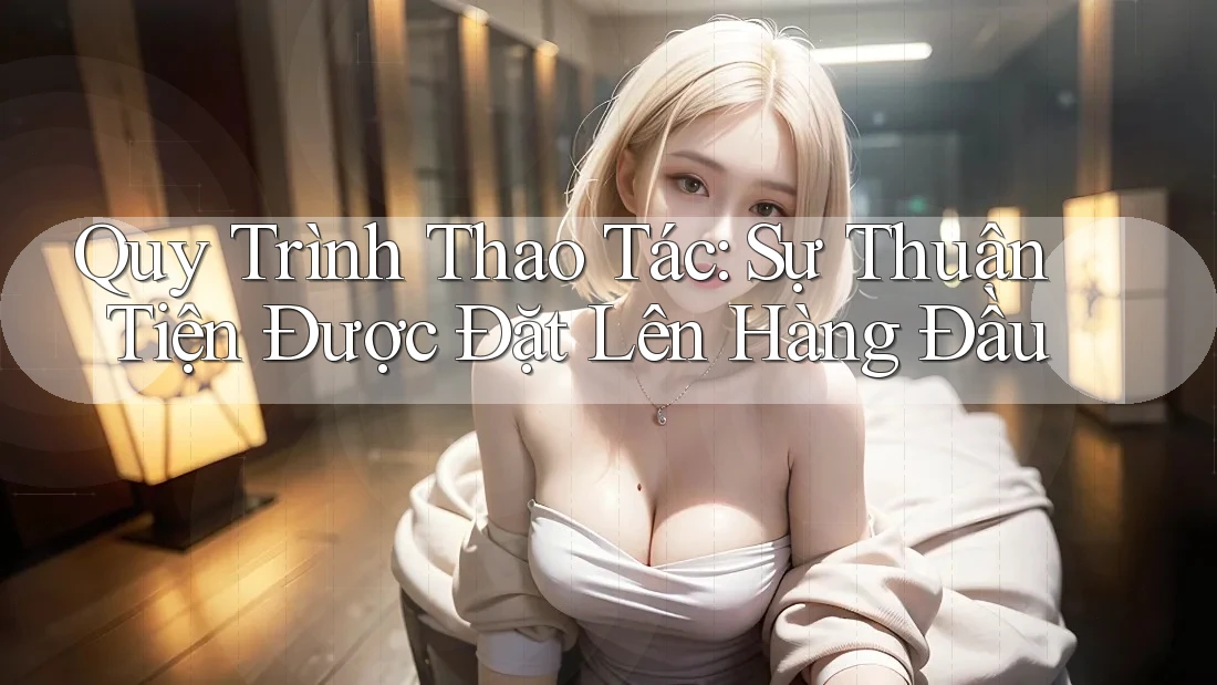 Quy Trình Thao Tác: Sự Thuận Tiện Được Đặt Lên Hàng Đầu Quy Trình Thao Tác: Sự Thuận Tiện Được Đặt Lên Hàng Đầu