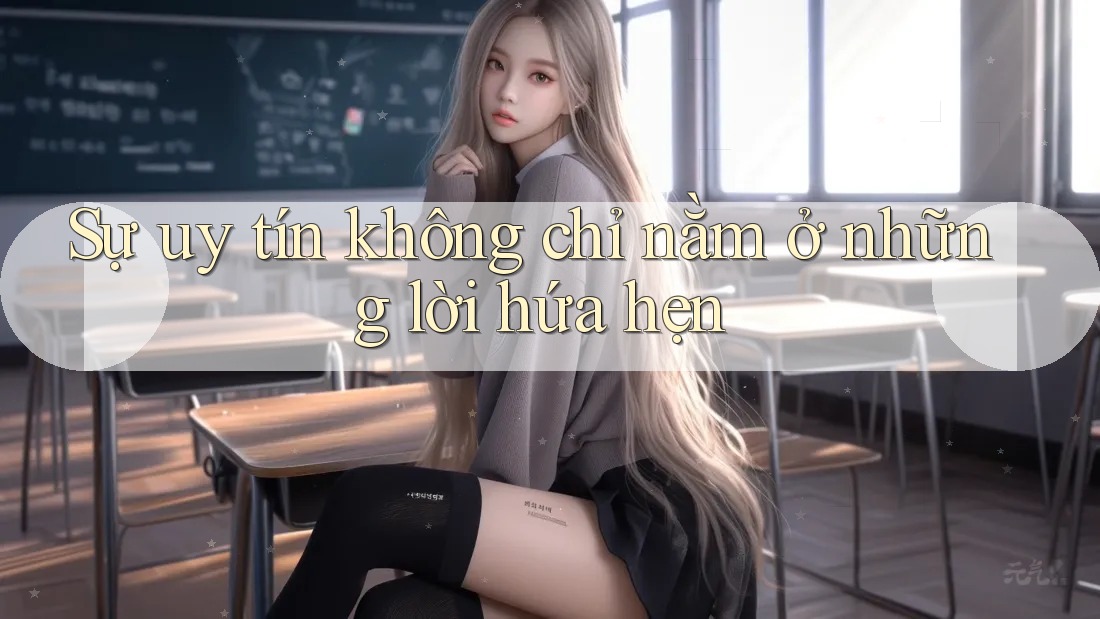 Sự uy tín không chỉ nằm ở những lời hứa hẹn Sự uy tín không chỉ nằm ở những lời hứa hẹn