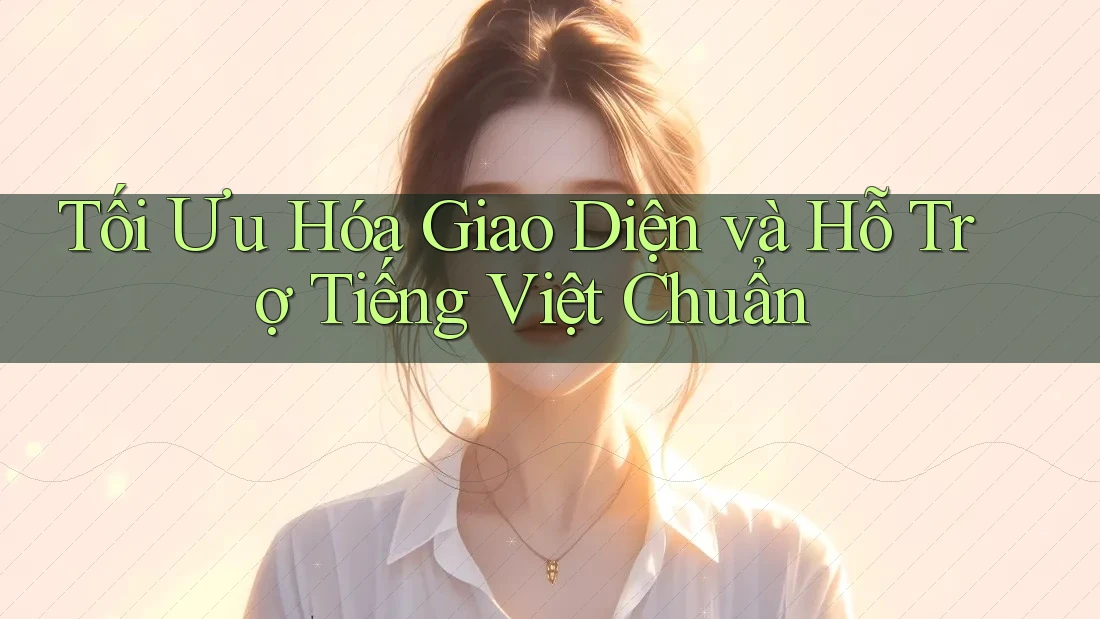 Tối Ưu Hóa Giao Diện và Hỗ Trợ Tiếng Việt Chuẩn Tối Ưu Hóa Giao Diện và Hỗ Trợ Tiếng Việt Chuẩn