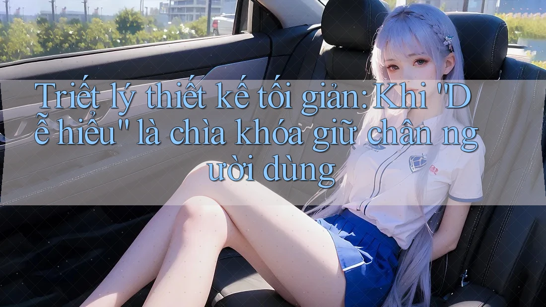 Triết lý thiết kế tối giản: Khi “Dễ hiểu” là chìa khóa giữ chân người dùng