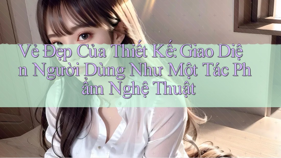 Vẻ Đẹp Của Thiết Kế: Giao Diện Người Dùng Như Một Tác Phẩm Nghệ Thuật